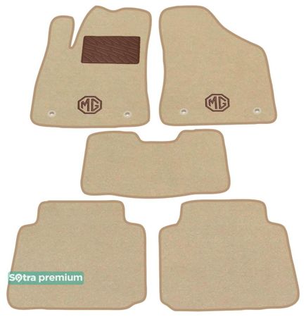 Двошарові килимки Sotra Premium Beige для MG 350 / Roewe 350 (mkI) 2010-2015 - Фото 1