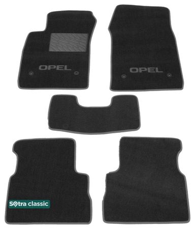 Двошарові килимки Sotra Classic Grey для Opel Vectra (mkIII)(C) 2002-2008 - Фото 1