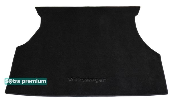 Двошарові килимки Sotra Premium Black для Volkswagen Passat (B2)(універсал)(багажник) 1981-1988 - Фото 1