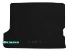 Двухслойные коврики Sotra Premium Black для Nissan Patrol (mkV)(Y61)(5-дв.)(сложенный 3 ряд)(багажник) 1998-2010