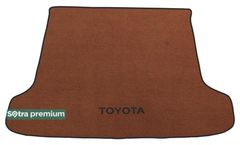 Двошарові килимки Sotra Premium Terracotta для Toyota Land Cruiser Prado (J150)(5 місць)(багажник) 2009-2017