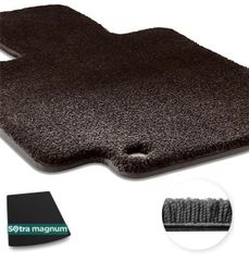 Двошарові килимки Sotra Magnum Black для Skoda Superb (mkII)(універсал)(з вирізами під полозья)(багажник) 2008-2015