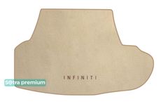Двошарові килимки Sotra Premium Beige для Infiniti Q50 (mkI)(багажник) 2013→
