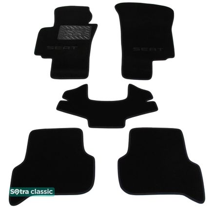 Двошарові килимки Sotra Classic Black для Seat Altea (mkI) / Toledo (mkIII) 2004-2009 - Фото 1