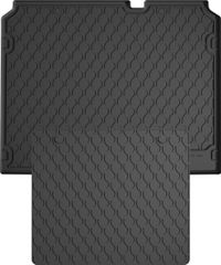 Гумовий килимок у багажник Gledring для Citroen C4 (mkII) 2010-2014 (багажник із захистом)