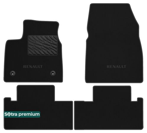 Двошарові килимки Sotra Premium Graphite для Renault Megane E-Tech (mkV)(електро) 2022→ - Фото 1