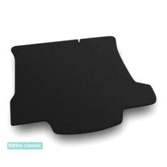Двошарові килимки Sotra Classic Black для Mazda 3 (mkII)(седан)(з докаткою)(багажник) 2008-2013