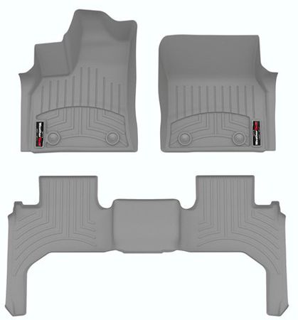 Килимки WeatherTech Grey для Lexus LX (mkIV)(J300)(2 ряд – 3 місця)(1-2 ряд) 2021→ - Фото 1
