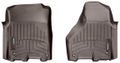 Коврики Weathertech Choco для Dodge Ram (crew cab & mega cab)(mkIV)(4 fixing hooks)(with Full Lenght Console)(1 row) 2012-2018