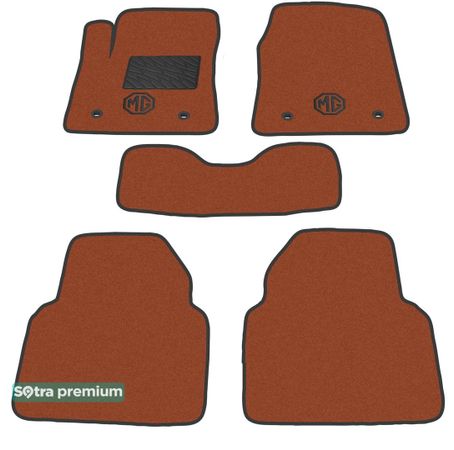 Двошарові килимки Sotra Premium Terracotta для MG 6 (mkI) 2010-2016 - Фото 1