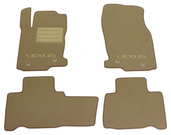Двухслойные коврики Sotra Custom Premium Beige для Lexus NX (mkI) 2014-2021 - Фото 1