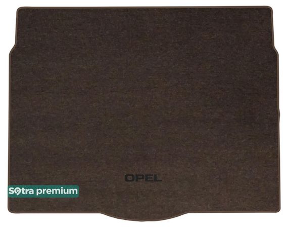 Двошарові килимки Sotra Premium Chocolate для Opel Astra (mkIV)(J)(хетчбек)(багажник) 2009-2015 - Фото 1