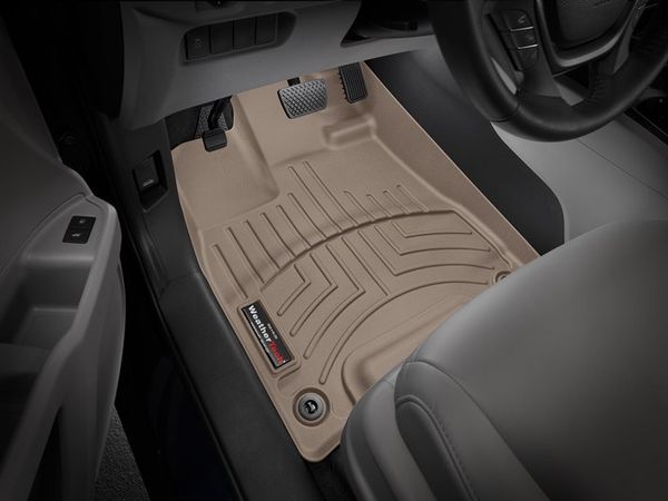 Коврики Weathertech Beige для Honda Pilot (mkIII)(1-2 row)(8 seats) 2016→; Passport (mkIII) 2019→ - Фото 2