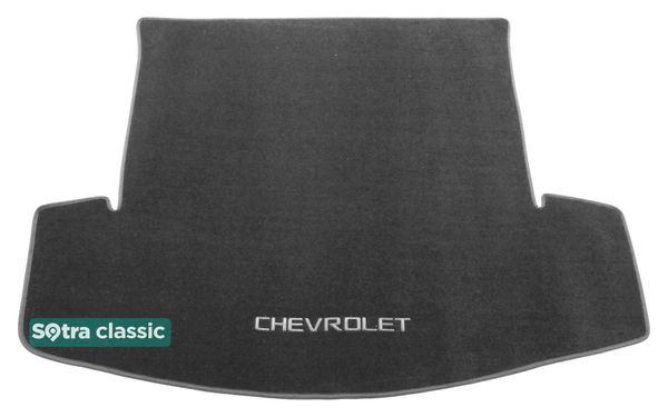 Двухслойные коврики Sotra Classic Grey для Chevrolet Captiva (mkI)(сложенный 3 ряд)(багажник) 2010-2018 - Фото 1
