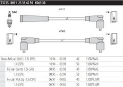 Дроти запалювання Tesla T372S для Skoda Felicia 1.3 (135B; 136B; AMG; AMH; AMJ) - Фото 2