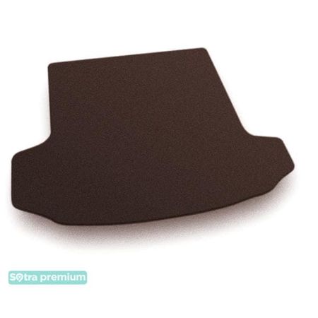 Двошарові килимки Sotra Premium Chocolate для Skoda Kodiaq (mkI)(7 місць)(складений 3 ряд)(багажник) 2016→ - Фото 1