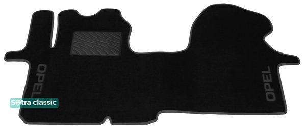Двошарові килимки Sotra Classic Black для Opel Vivaro (mkI)(A)(1 ряд - 3 місця)(1 ряд) 2001-2014 - Фото 1