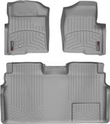 Коврики WeatherTech Grey для Ford F-150 (mkXII)(double cab)(no 4x4 shifter)(no full console on 1 row)(1 fixing hook) 2009-2010 - Фото 1