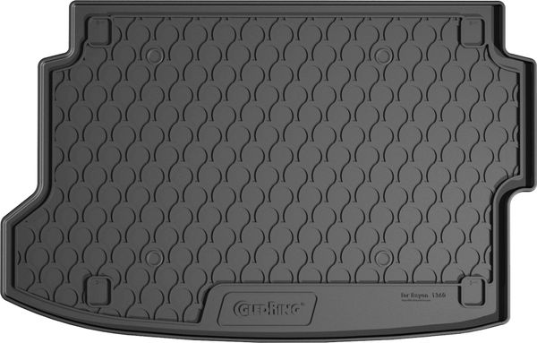 Гумовий килимок у багажник Gledring для Hyundai Bayon (mkI) 2021→ (без сабвуфера)(верхній рівень)(багажник) - Фото 1