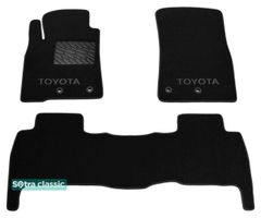 Двухслойные коврики Sotra Classic Black для Toyota Land Cruiser (J200)(1-2 ряд) 2012-2015