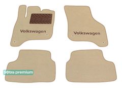 Двошарові килимки Sotra Premium Beige для Volkswagen Golf (mkVII)(електро) 2014→ - Фото 1