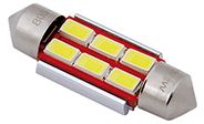 Автомобільна LED лампа Tesla B96201 тип C10W CB (6 SMD)(12V; 170mA; SV8,5-8) - Фото 1