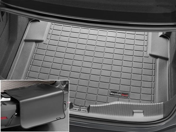 Килимок из захистом WeatherTech Black для Chevrolet Cruze (mkII)(sedan)(with spare tire)(trunk) 2016→ - Фото 2