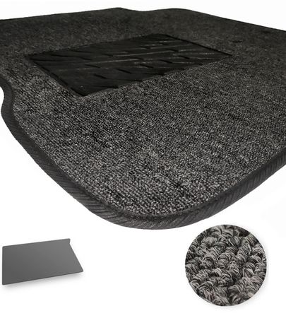 Текстильні килимки Pro-Eco Graphite для Fiat 500 (mkI)(багажник) 2007→ - Фото 1