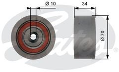 Ролик направляючий Gates T42159 (7786-21503) для Audi A4, A6, A8, Allroad; Skoda Superb; Volkswagen Passat - Фото 1