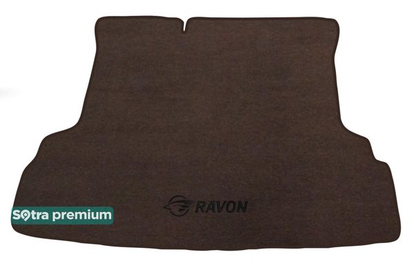 Двошарові килимки Sotra Premium Chocolate для Daewoo Ravon R4 (mkI)(багажник) 2015→ - Фото 1