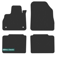 Двухслойные коврики Sotra Classic Black для Renault Espace (mkV)(1-2 ряд) 2015→
