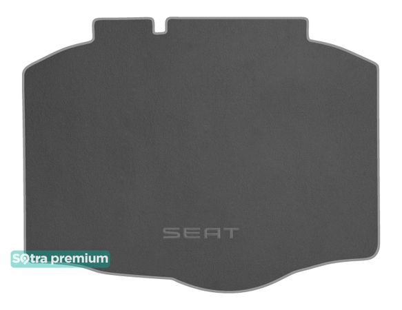 Двошарові килимки Sotra Premium Grey для Seat Ibiza (mkV)(хетчбек)(не TGI)(багажник) 2017→ - Фото 1