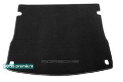Двошарові килимки Sotra Premium Black для Porsche Macan (mkI)(з вирізами під кріплення)(багажник) 2014→ - Фото 1