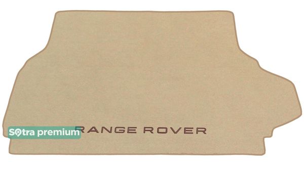 Двошарові килимки Sotra Premium Beige для Land Rover Range Rover (mkIII)(багажник) 2002-2012 - Фото 1