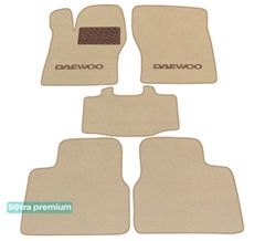 Двухслойные коврики Sotra Premium Beige для Daewoo Espero (mkI) 1990-1997