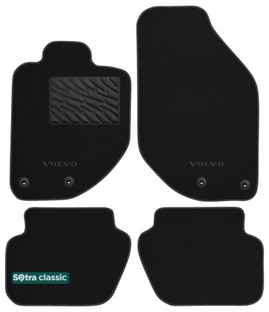 Двошарові килимки Sotra Classic Black для Volvo V70 (mkI) 1996-2000 - Фото 1