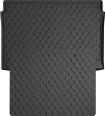 Гумовий килимок у багажник Gledring для Seat Arona (mkI) 2017→ (з дворівневою підлогою)(верхній рівень)(багажник із захистом)