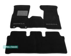 Двошарові килимки Sotra Classic Black для Honda CR-V (mkII) 2002-2006 з коробкою на кермі