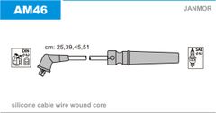 Дроти запалювання Janmor AM46 для Chevrolet Lacetti 1.4 16V (F14D3) / 1.6 (F16D3)