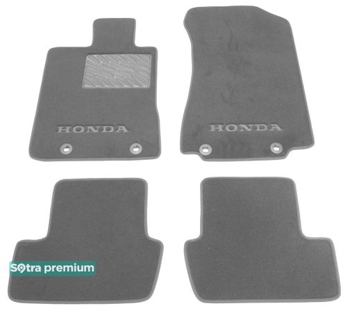 Двошарові килимки Sotra Premium Grey для Honda Legend (mkIV)(4 кліпси) 2009-2012 - Фото 1