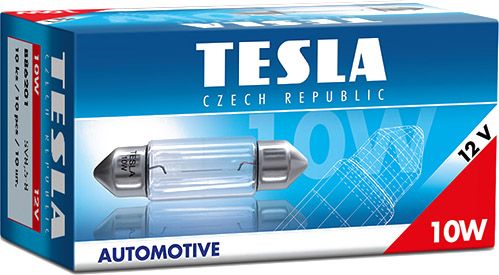 Автомобільна лампа Tesla B86201 тип C10W (44 мм)(12V; 10W; SV8,5-8) - Фото 3