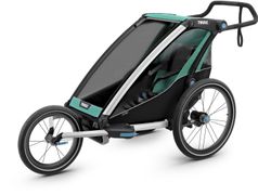 Дитяча коляска Thule Chariot Lite 1 (Blue Grass-Black) - Фото 8