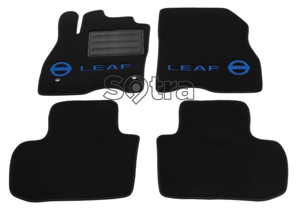 Двошарові килимки Sotra Custom Premium Black для Nissan Leaf (mkI) 2010-2017 - Фото 1