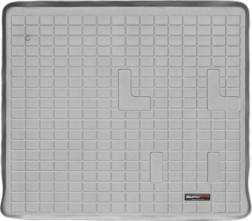 Коврик Weathertech Grey для Hummer H2 (3 row - 1 seat or no 3 row)(external spare tire)(trunk) 2003-2010 - Фото 1