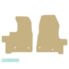 Двошарові килимки Sotra Premium Beige для Ford Transit Custom (mkI)(вантажний або комбі)(1 ряд) 2018→ АКПП
