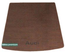 Двошарові килимки Sotra Premium Chocolate для Audi Q7 (mkI)(ширина по кріплення)(багажник) 2006-2014 - Фото 1