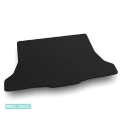 Двошарові килимки Sotra Classic Black для Nissan Tiida (mkI)(C11)(хетчбек)(багажник) 2005-2011