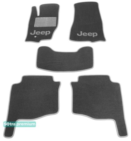 Двошарові килимки Sotra Premium Grey для Jeep Grand Cherokee (mkIII)(WK) 2005-2010 - Фото 1