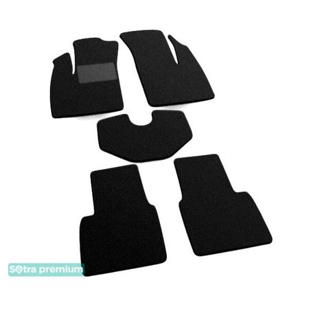 Двухслойные коврики Sotra Premium Black для Fiat Doblo (mkI)(1-2 ряд) 2000-2010 - Фото 1