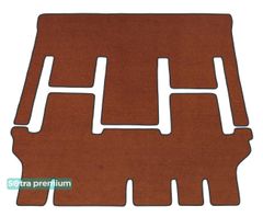 Двошарові килимки Sotra Premium Terracotta для Toyota Sienna (mkIII)(7 місць)(без їздячої консолі на 1 ряду)(2-3 ряд) 2010-2020